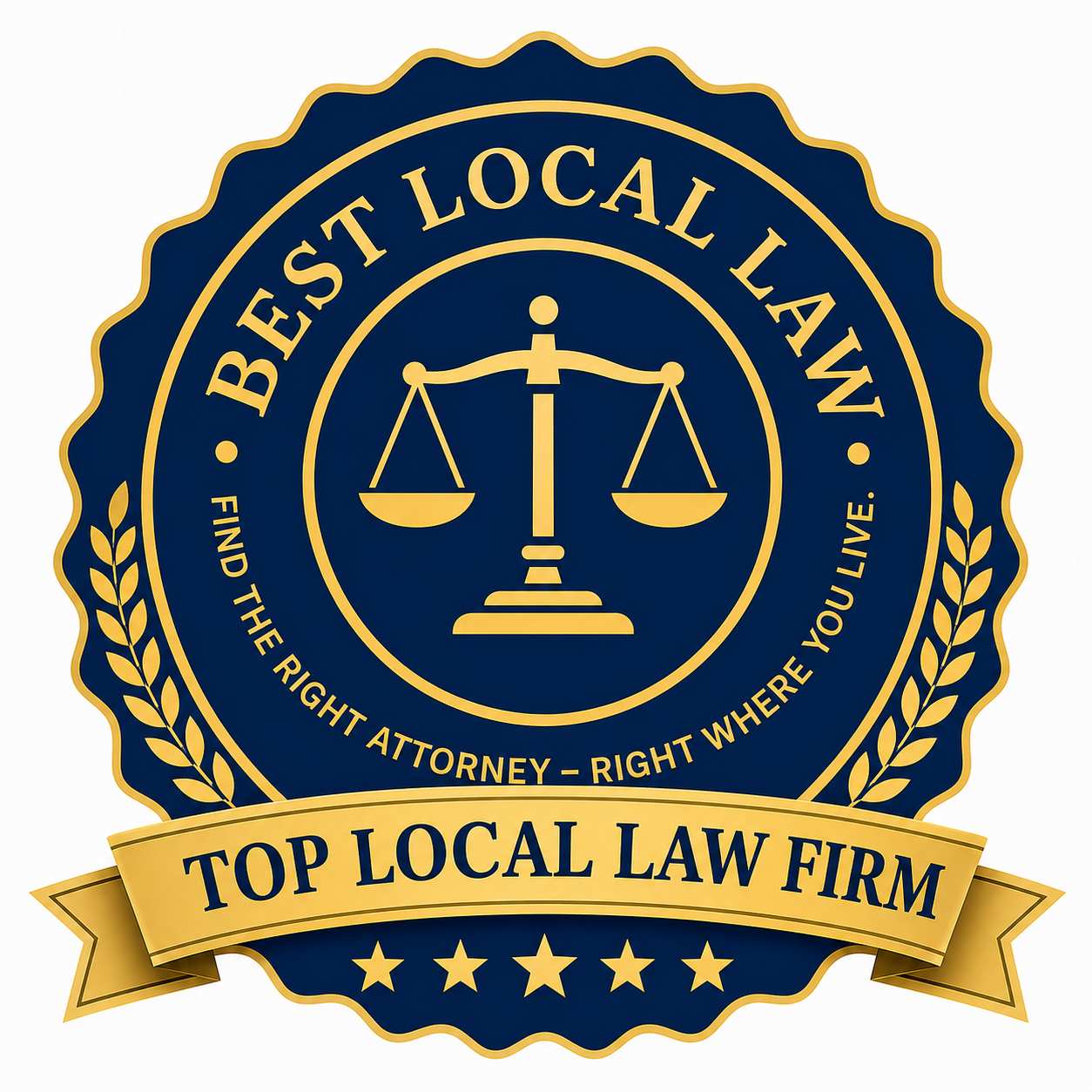 Top Local Law Firm Badge